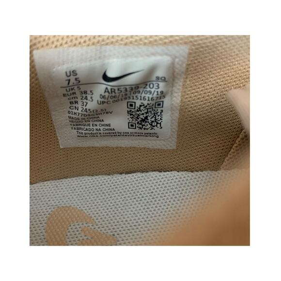 Size 7.5 - Nike Air Force 1 Sage Low Particle Beige Womans - Picture 5 of 10